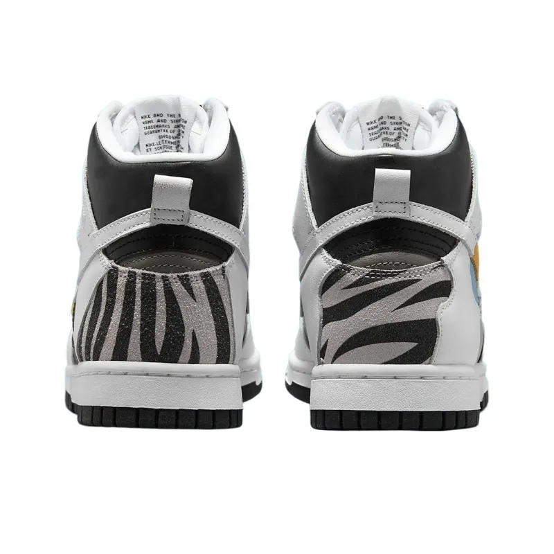 Nike Dunk High See Through White Black Women's-4