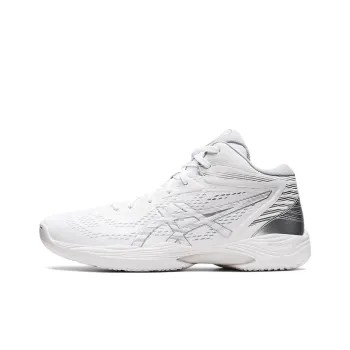 Asics Gel Hoop V14 Wear Resistant Low Top Basketball Shoes Unisex White Gray 4E Width