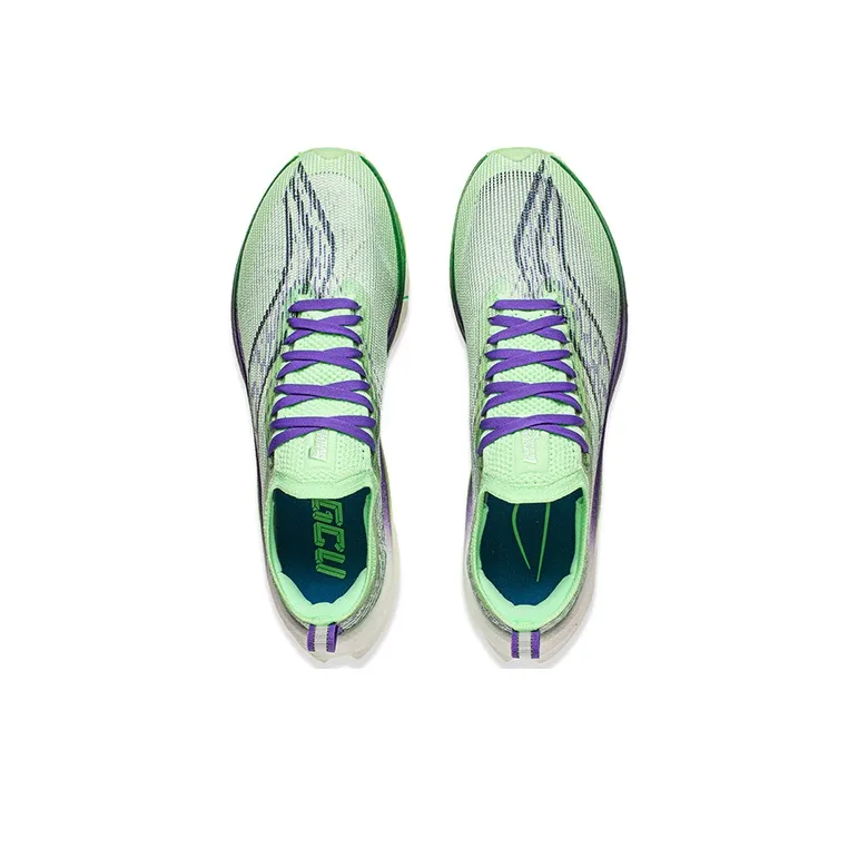 LiNing Feidian 3 Ultra Cushioned Slip Resistant Low Top Running Shoes Unisex Light Neon Green-2
