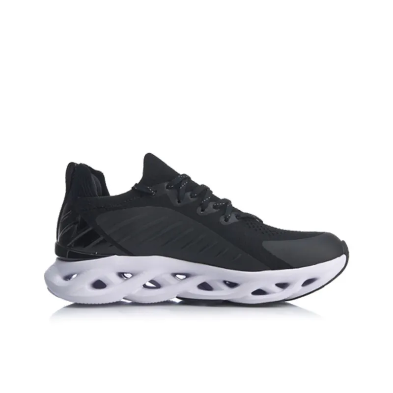 LiNing Li Ning Arc Cushioning And Breathable Low Top Running Shoes Women's Black-1