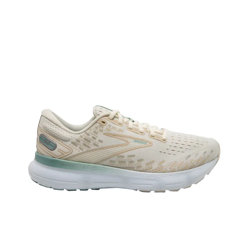 Brooks Glycerin 20 Running Shoes Men Low Top Beige/Green-1