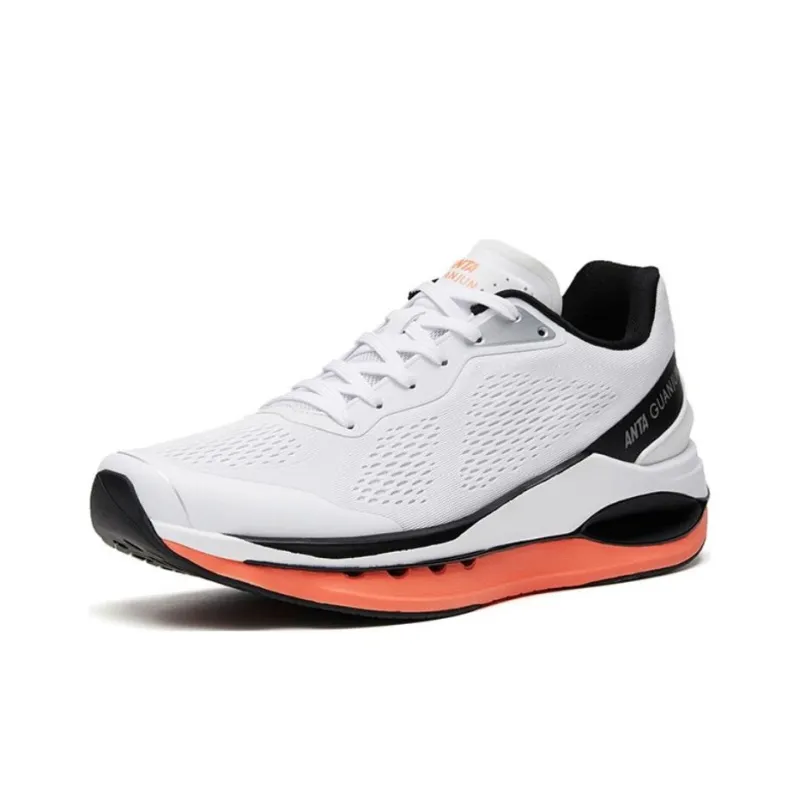 Anta Star Ring Elite Cushioning Anti Slip And Wear Resistant Low Top Running Shoes Men's White Black-1
