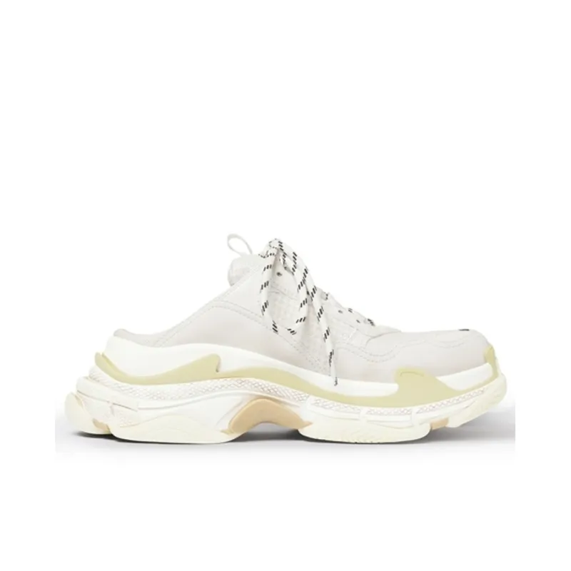 Balenciaga Triple S Mules 'White Double Foam And Mesh'-1