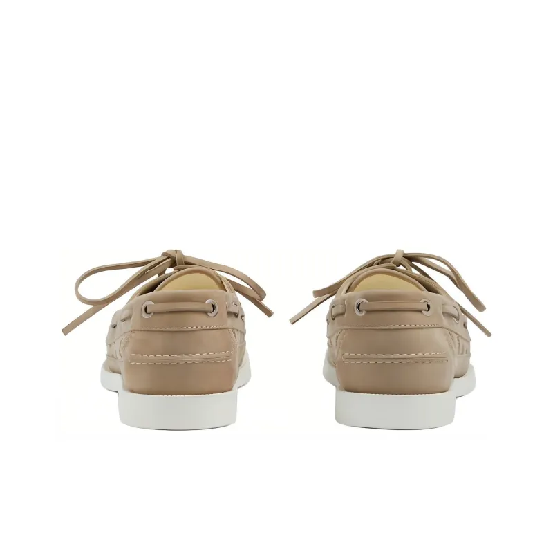 GUCCI Lace Up Loafer 'GG Canvas Beige Ebony'-4