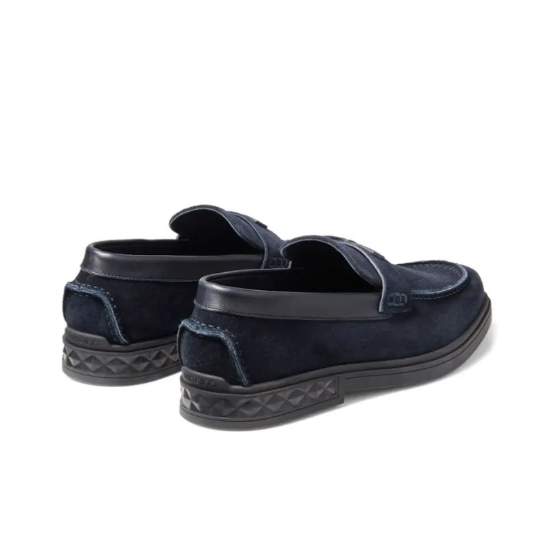 Jimmy Choo Josh Loafers Men's Marine Blue-3