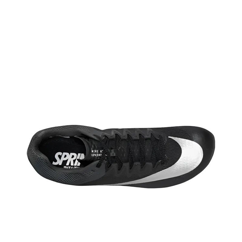 Nike Air Zoom Rival Sprint Spikes 'Black Metallic Silver'-4