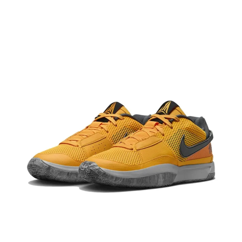 Nike Ja 1 Slip Resistant Low Top Basketball Shoes Men's Orange Asian Version-2