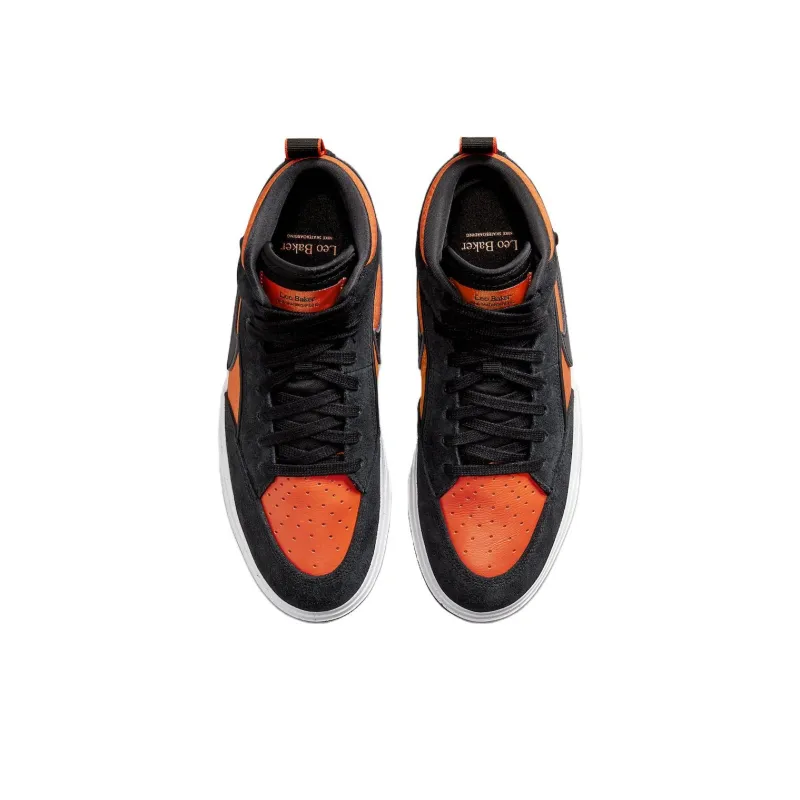 Nike Sb React Leo Black Electro Orange-3