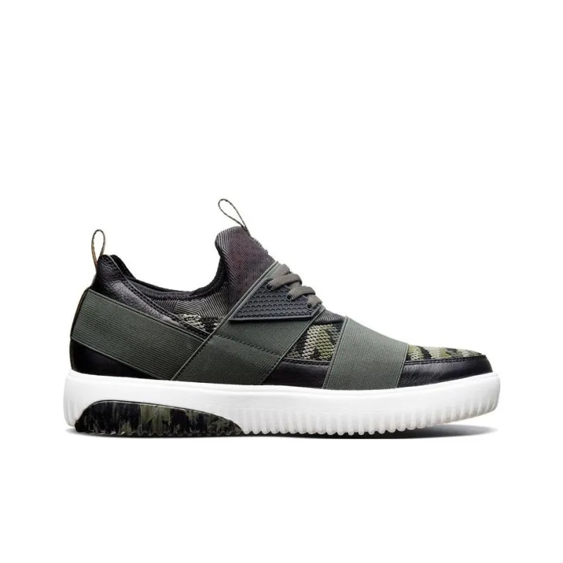 Skechers MARK NASON Ridged Cushioning Anti-Slip And Wear-Resistant Low-Top Skateboard Shoes Olive Green-1