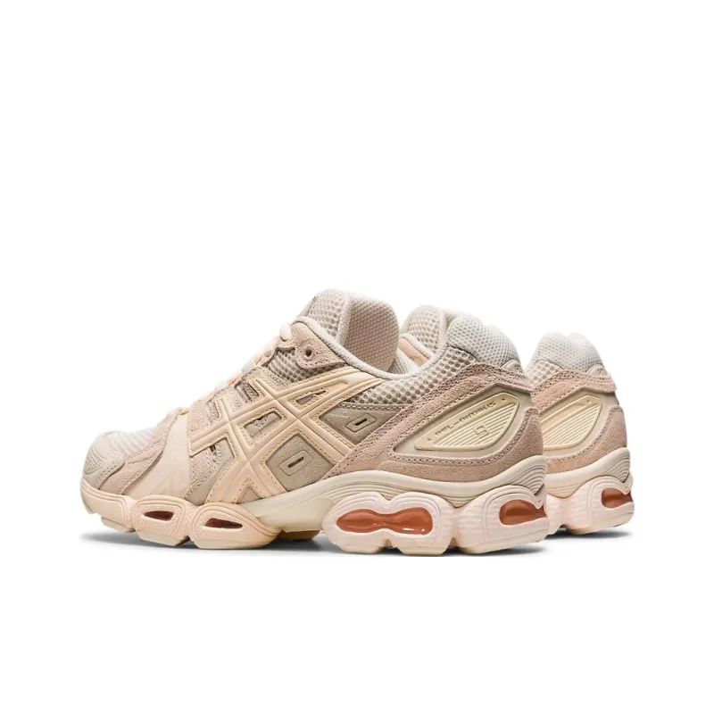 Asics Gel Nimbus 9 Oatmeal White Peach Women's-3