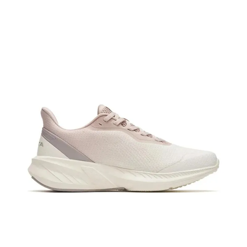 Anta DuCi4 Cushioning Anti Slip And Wear Resistant Low Top Running Shoes Women's White Pink-1