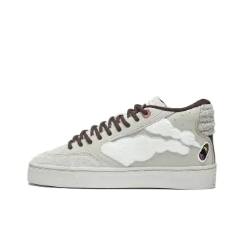 Pablo Ientile LiNing Wave 180 Lightweight Cushioning Wear Resistant Mid Top Skateboard Shoes Camel Gray