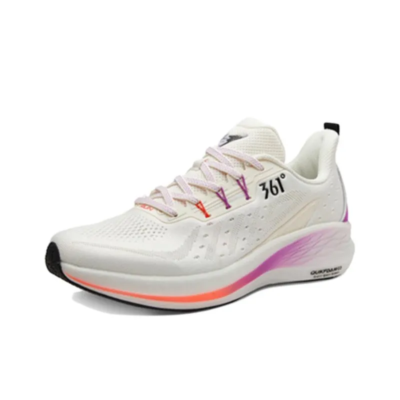 361° Flying Wing 2.0Pro Cushioning Anti Slip And Wear Resistant Low Top Running Shoes Rose Purple-2
