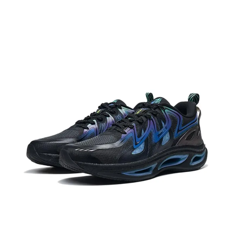 XTEP Wind & Fire 26th Generation Running Shoes Men Low Top Black/Blue-1