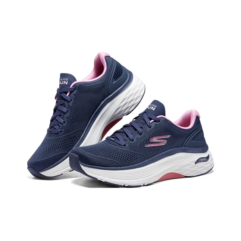 Skechers Max Cushioning Lightweight Low Top Running Shoes Women's Blue-3
