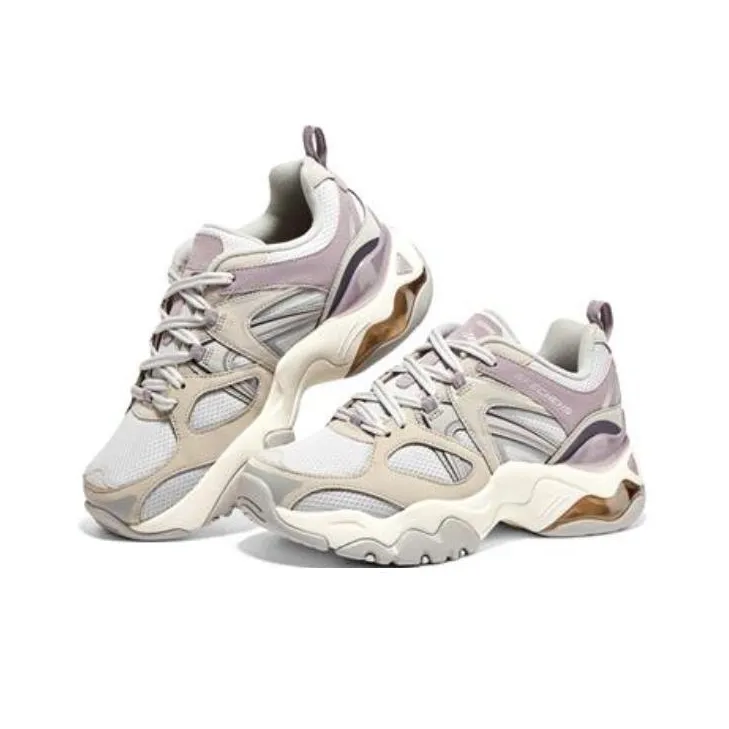 Skechers DLites 3.0 Air Sneakers 'Grey Purple Beige' Women's-2