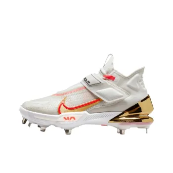 Nike Force Zoom Trout 8 Pro NRG Cushioning Mid-Top Training Shoes Men's White Red Gold