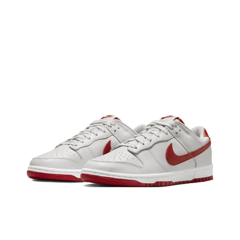 Nike Dunk Low Vast Grey Varsity Red-2