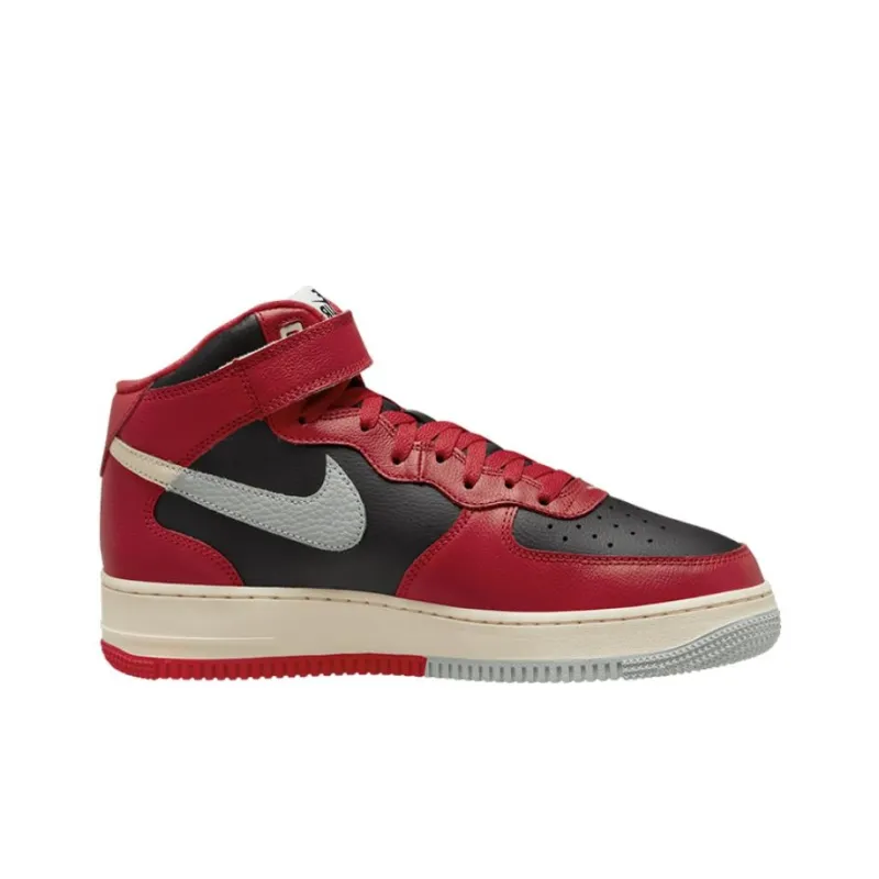 Nike Air Force 1 Mid LV8 Split Black Red-1