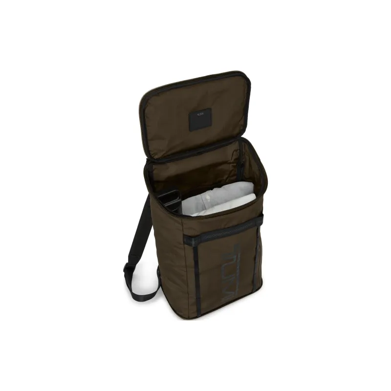 TUMI Nylon Backpack Unisex Army Green-3