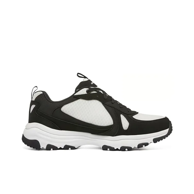 Skechers I Conik Cushioning Abrasion Resistant Breathable Low Top Casual Shoes Men's Black White-1