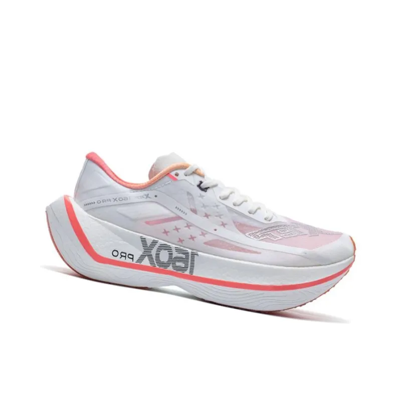 XTEP 160X 2.0 Pro Cushioning Anti Slip And Wear Resistant Low Top Marathon Running Shoes Women's White Red-1