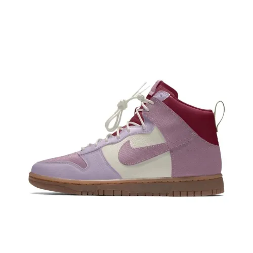 Nike Dunk Anti-Slip Wear-Resistant High-Top Skateboard Shoes Unisex Pink