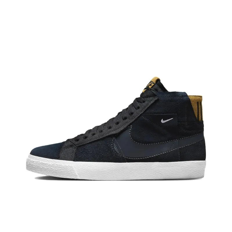 Nike Sb Zoom Blazer Mid Premium Black Patchwork-0