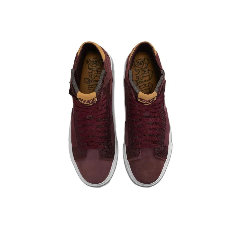 Nike Zoom Blazer Mid Premium Sb 'Maroon Patchwork'-3
