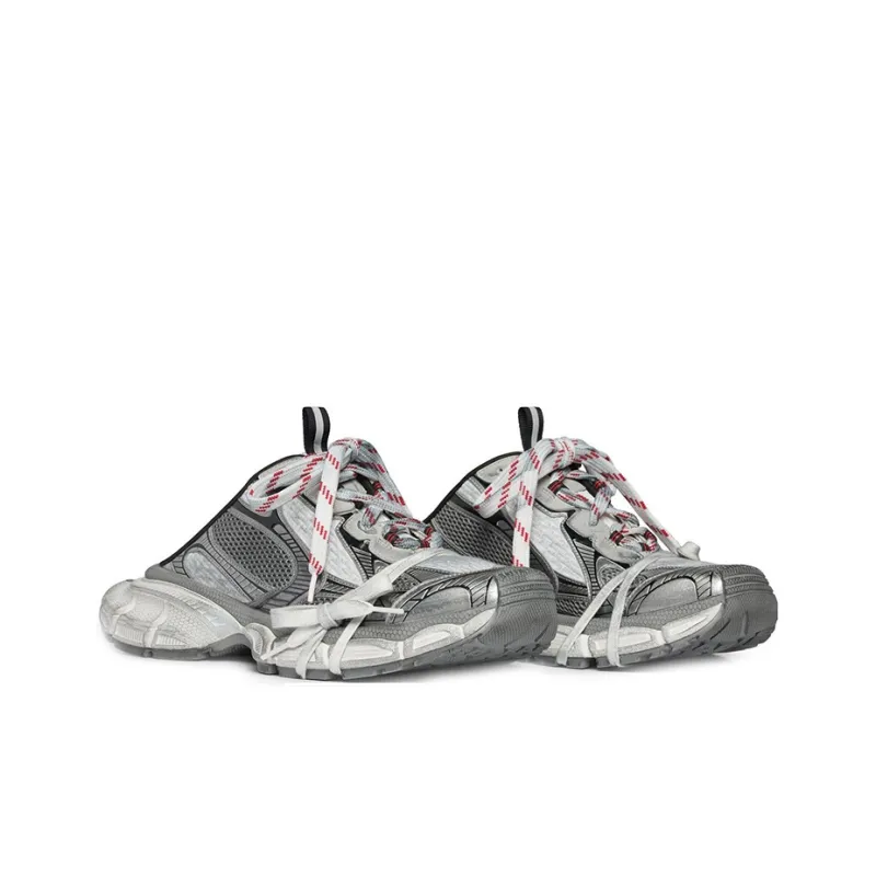 Balenciaga 3XL Mules 'Grey Mesh And Polyurethane'-1