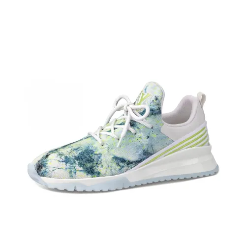 LOUIS VUITTON V.N.R Tie & Dye Casual Shoes Men Low-Top White/Green