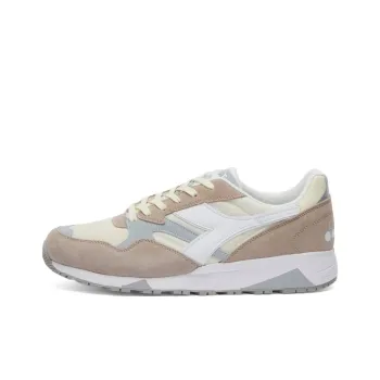 Diadora N902 Anti Slip Wear Resistant Low Top Casual Shoes Unisex Light Brown White