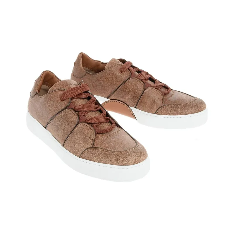 Zegna Tiziano Stylish Skateboarding Shoes Men's Brown-2