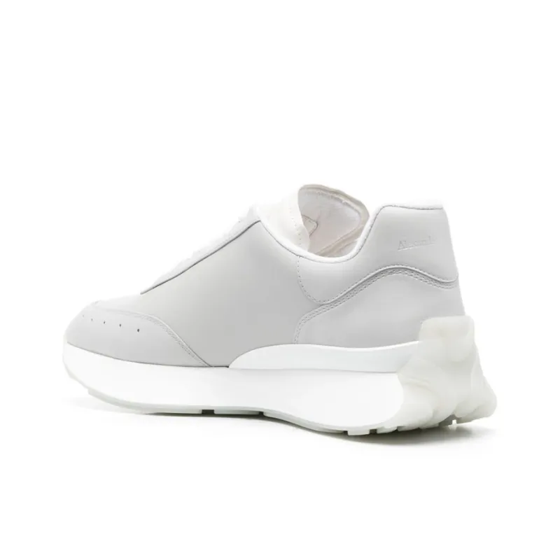 Alexander McQueen Sprint Runner Light Grey White-4