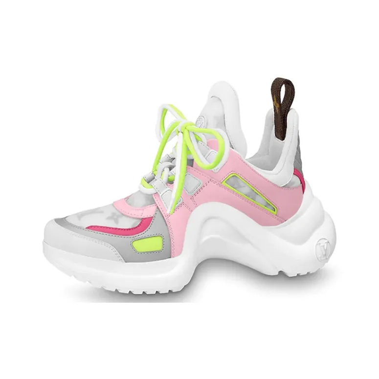LOUIS VUITTON Lv Archlight Sports Shoes Pink/Green Women's-0