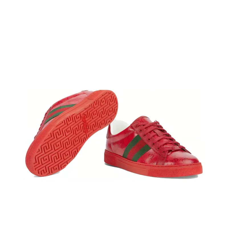 GUCCI Ace 'GG Crystal Canvas Red'-4