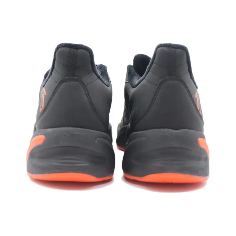 Anta Running Collection Cushioning Anti Slip And Wear Resistant Low Top Running Shoes Men's Black Orange-3