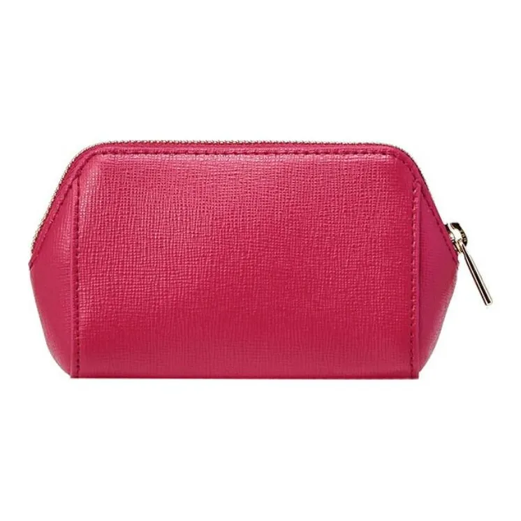 Furla Electra Layered Cow Leather Clutch Women's Pink-2
