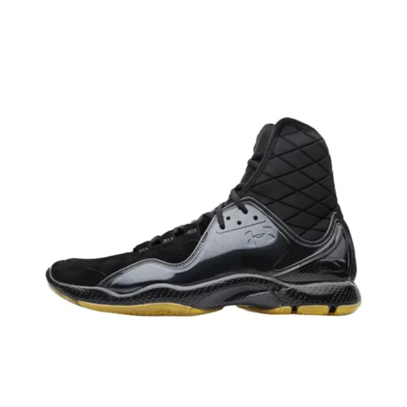 Under Armour Cam Highlight 'Batman' Cushioning Anti-Slip And Wear-Resistant High-Top Training Shoes Men's Black-0