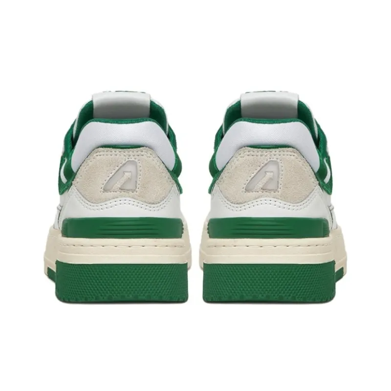 AUTRY Clc Leather Sneakers 'White Green' Women's-3