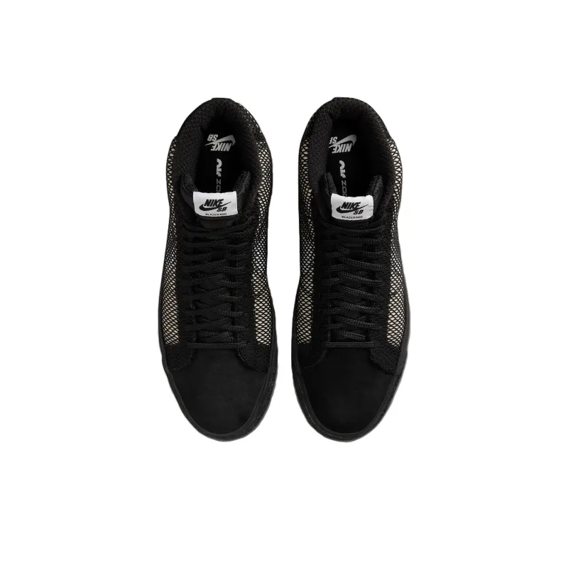 Nike Sb Zoom Blazer Mid Prm Black Netting-3
