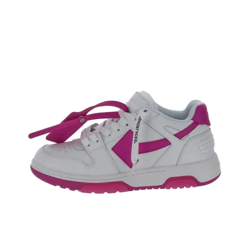 OFF-WHITE Out Of Office Skateboard Shoes Women's Low-Top White/Pink