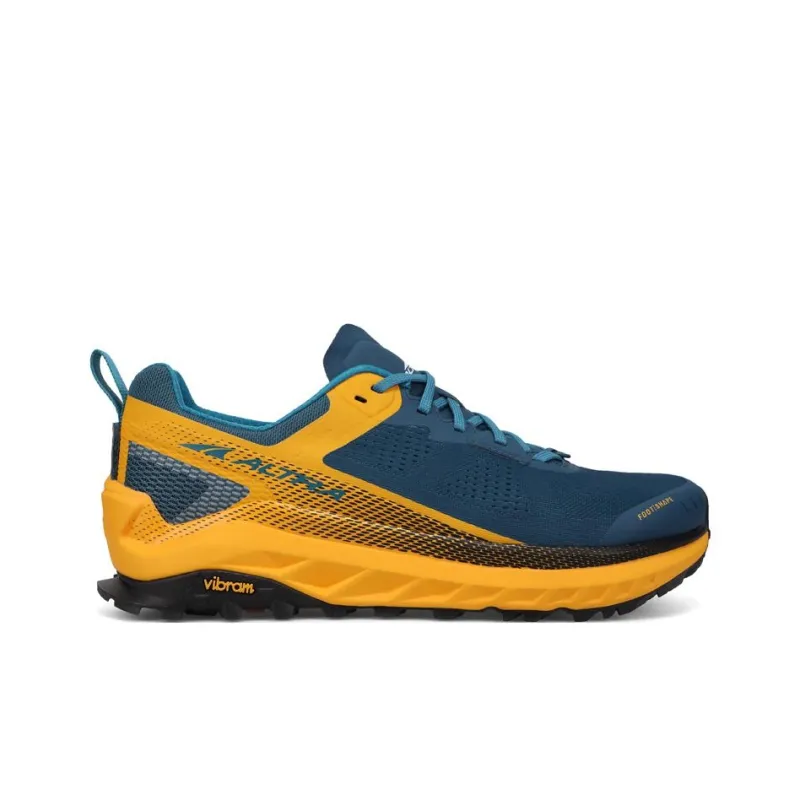 Altra Olympus 4.0 Cushioned Wear-Resistant Breathable Low-Top Running Shoes Yellow Blue-1