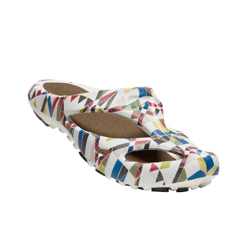 KEEN Shanti ARTS Slippers River Trekking Shoes Women's White Printed Pattern-4