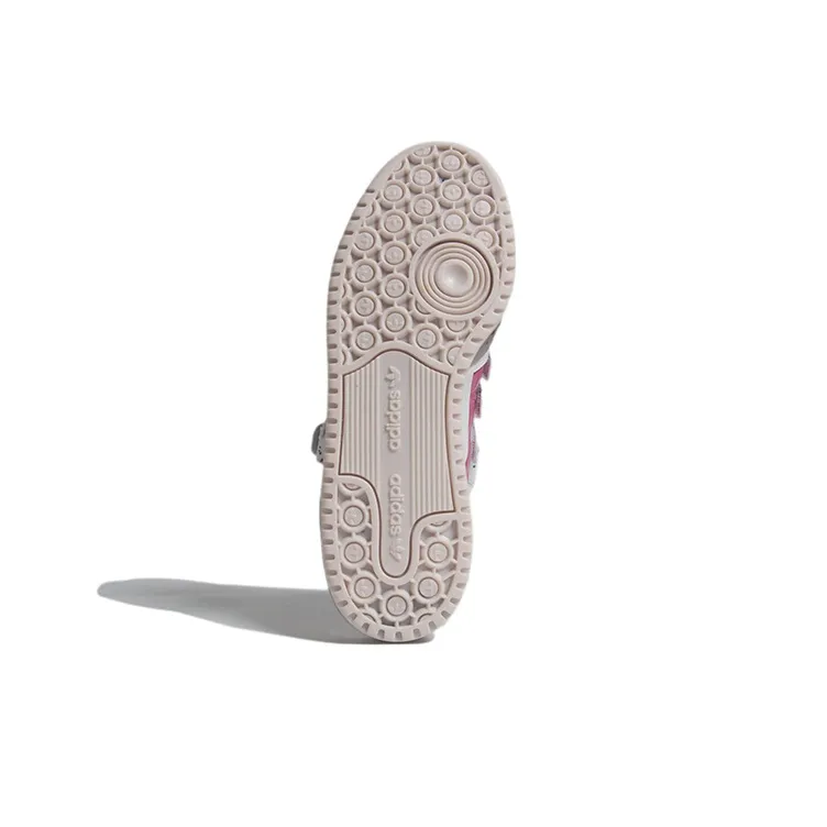 Adidas Originals FORUM Low Pabllo Vittar Lightweight Anti Slip And Wear Resistant Low Top Skateboard Shoes White Pink-5