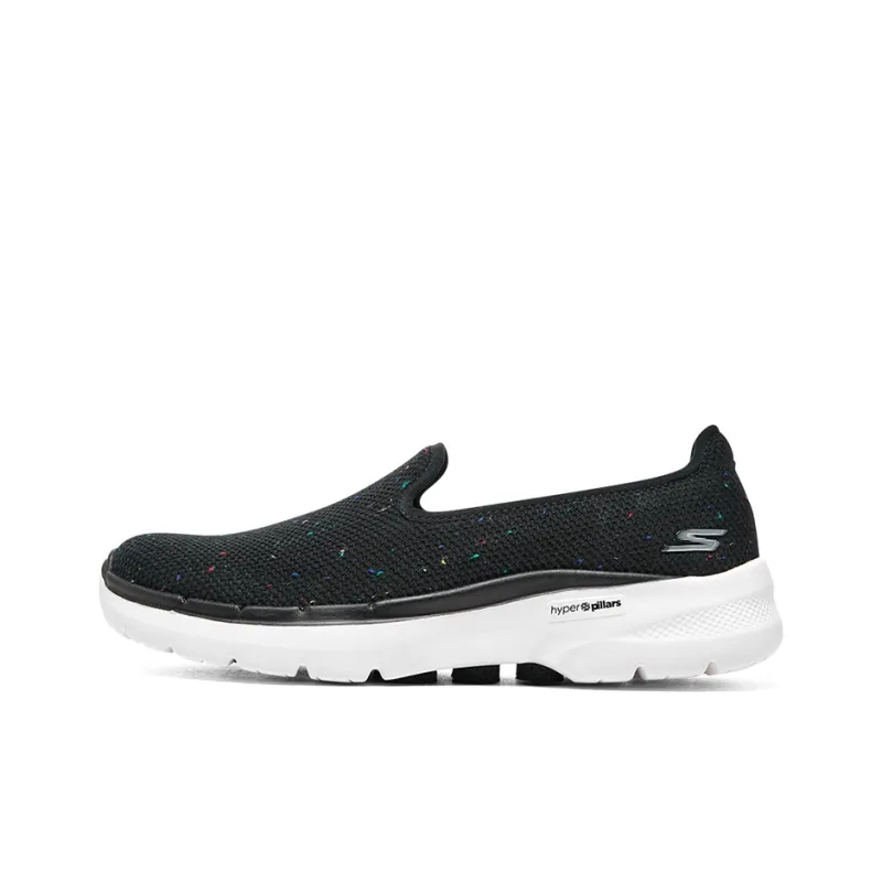 Skechers Go Walk 6 Galaxy View Lightweight Cushioning Rebound Support Low Top Casual Shoes Women's Black-0