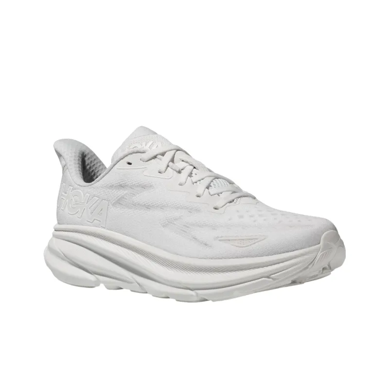 HOKA ONE ONE Clifton 9 Wide 'Triple White' Women's-2