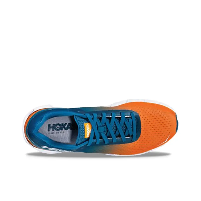 HOKA ONE ONE Elevon Series Running Shoes Men Low-Top Blue/Orange-2