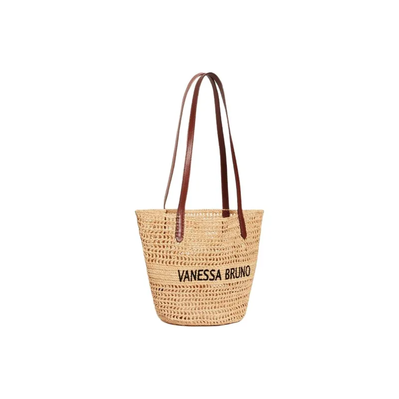 Vanessa Bruno Raffia Handbag Shoulder Bag Women's Natural-1