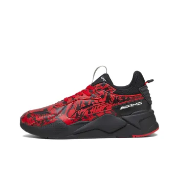 PUMA Mercedes Amg RS-X Anti-Slip And Wear-Resistant Lightweight Mid-Top Casual Shoes Men's Red Black